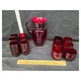 Ruby red drink set