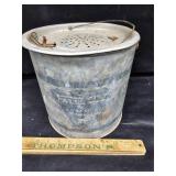 Vintage minnow bucket