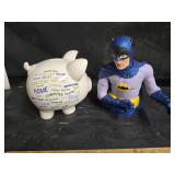 Batman and piggy bank