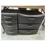 Pair of plastic dressers