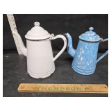 Enamel coffee pots