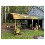 Car shed 20ft long,18ft wide,10ft tall in center