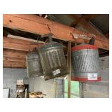 Vintage gas cans