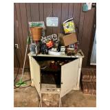 Cabinet and contents
