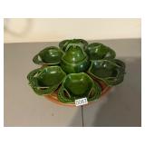 Lazy Susan with dishes