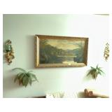 Picture and sconces
