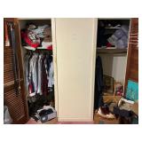 2 closets contents