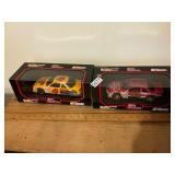 2 die cast race cars