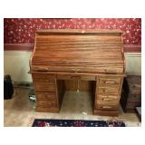 Nice oak roll top desk