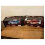 2 die cast cars