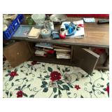 Coffee table, end table and contents