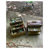 2 Vintage tackle boxes