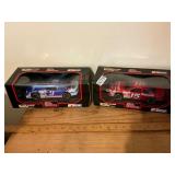 2 die cast race cars