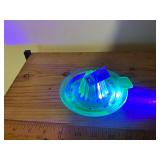Vaseline glass juicer