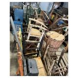 Large lot of chairs and other