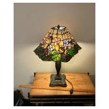 Heavy stained glass lamp