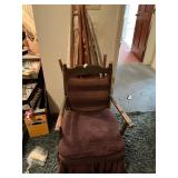 Vintage chair and ironing board