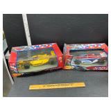 2 die cast cars