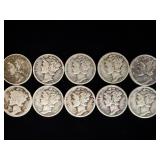 10 mercury silver dimes