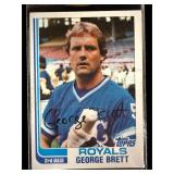 George Brett autographed card