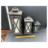 Heavy cast iron lanterns