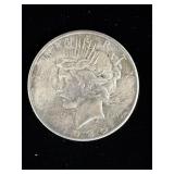 1925 silver peace dollar coin