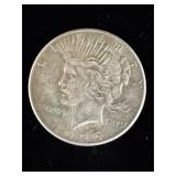 1926 silver peace dollar coin