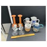 Candle stands and pitcherï¿½s