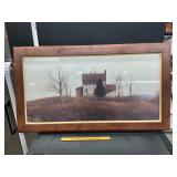 David Knowlton Hilltop farm house print