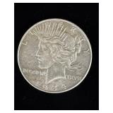 1934 silver peace dollar coin