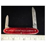 Cross cotton mills co elinox knife