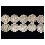 10 mercury silver dimes