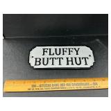 Cast iron sign