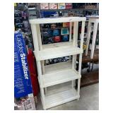 2 shelving units