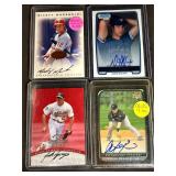 Autographed baseball cards