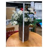 Barrel with flowers