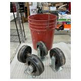 Large coaster wheels