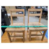 Pair of childs chairs