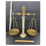 Scales onyx and brass