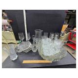 Clear glass lot