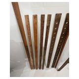 Vintage yardstick collection