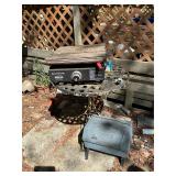 Rod iron table and grills