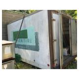 Truck bed building 13ft by 8ft maybe some contents