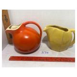 2- pottery pitchers 1 McCoy