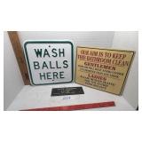 3- Bathroom signs
