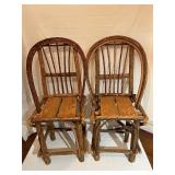 Rustic table and four chairs