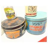 Vintage advertising bottles & tins