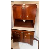 1950s Hoosier style cabinet with flour sifter
