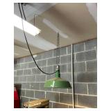 Vintage hanging porcelain light