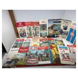 Vintage Maps Gas Stations  lot of 20